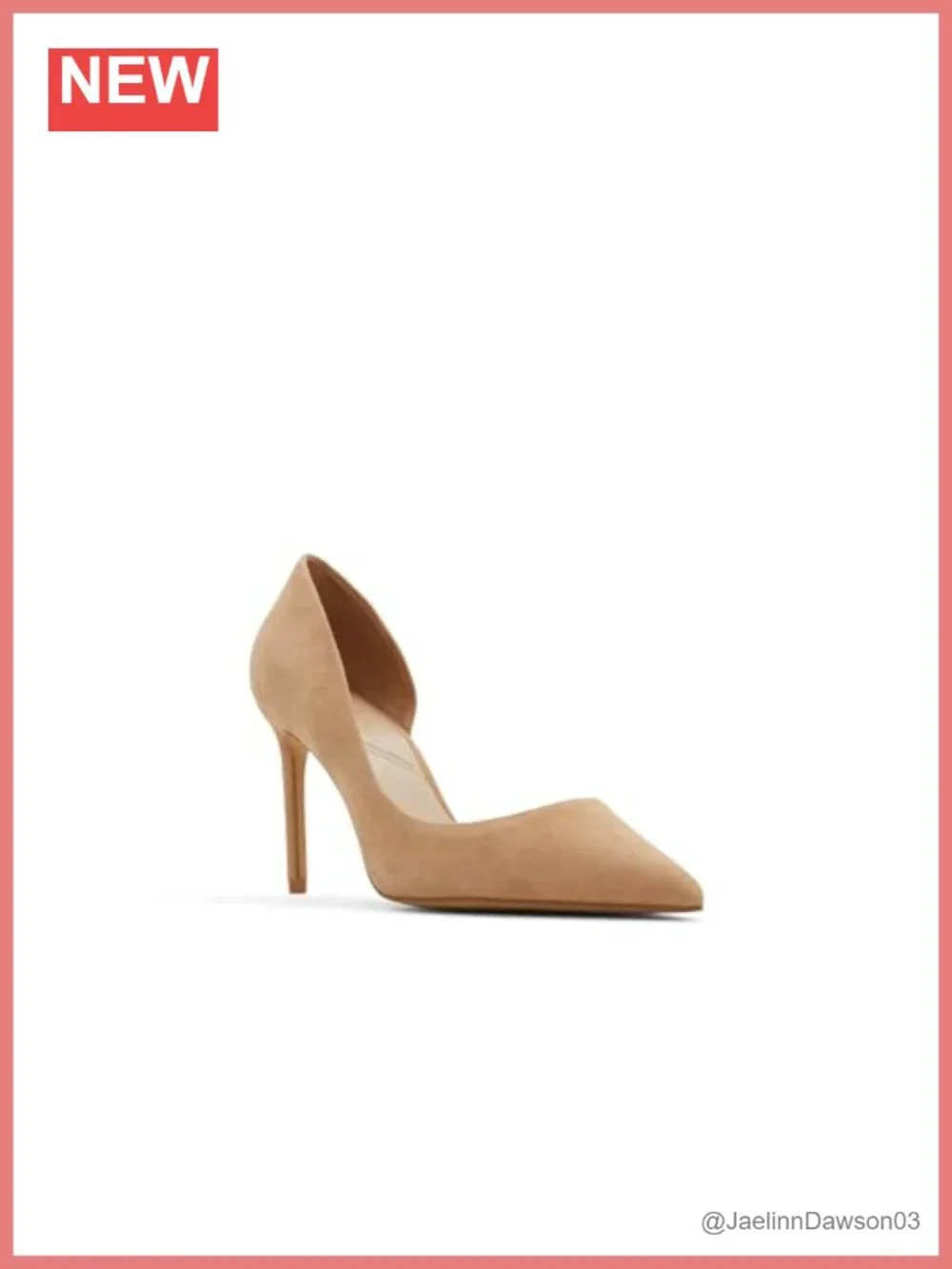 ALDO Brandie Leather Pointed Toe Pump Heels 3.5